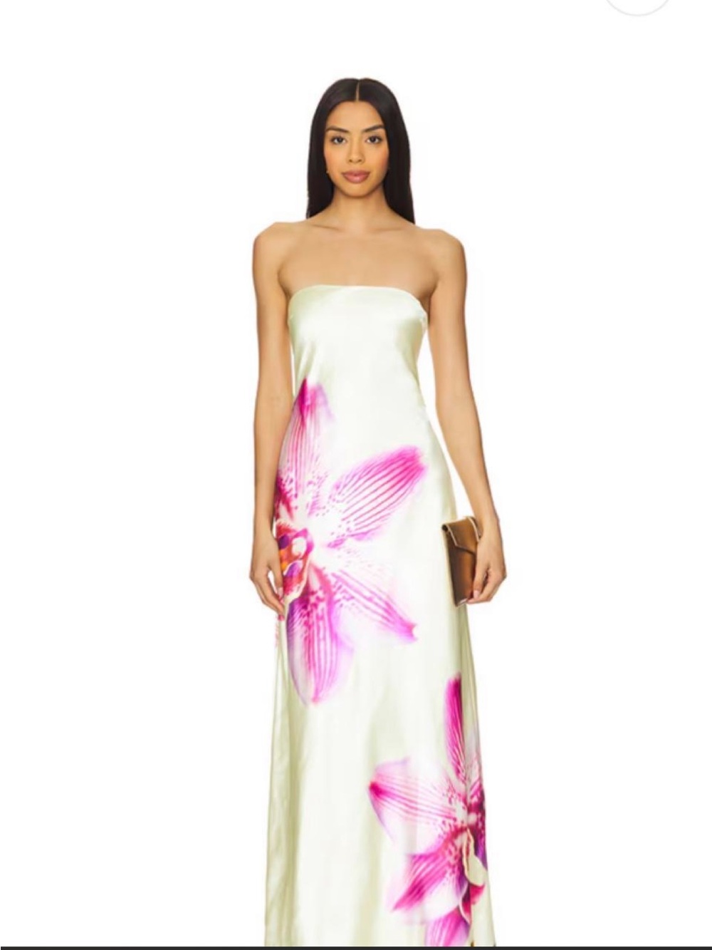 Runaway the label Ceseste maxi dress in orchid yellow size medium